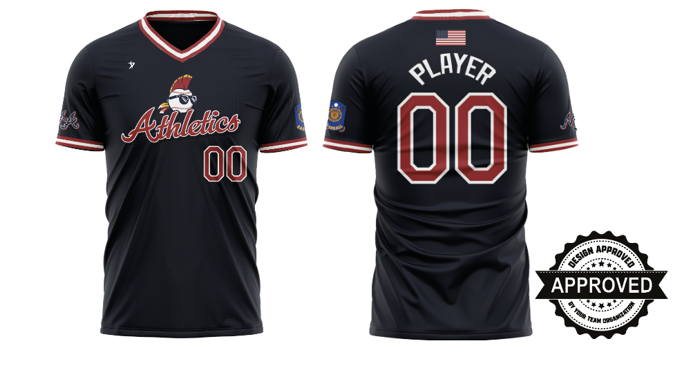 Mineral Area Athletics - Dark Navy Legion V-Neck Jersey