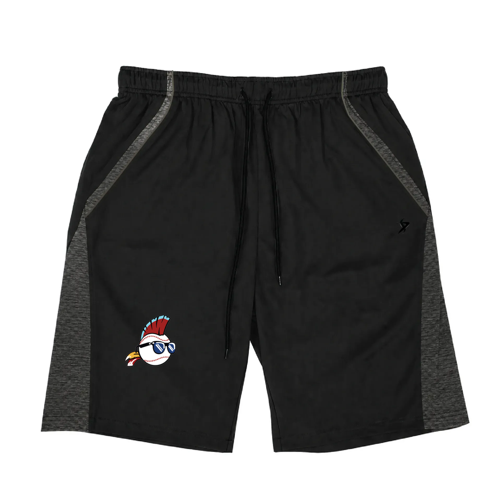 [DEC-ANGLE-SHORT-YXXS-BLK-LOGO1] Decker Shorts (Angle Shorts) (Black, Youth XXS, Logo 1)