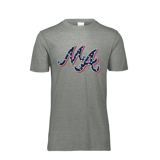 [FTSCUBGY-YS-LOGO2] Decker Youth Tri-Blend T-Shirt - Short Sleeve (Youth S, Gray, Logo 2)