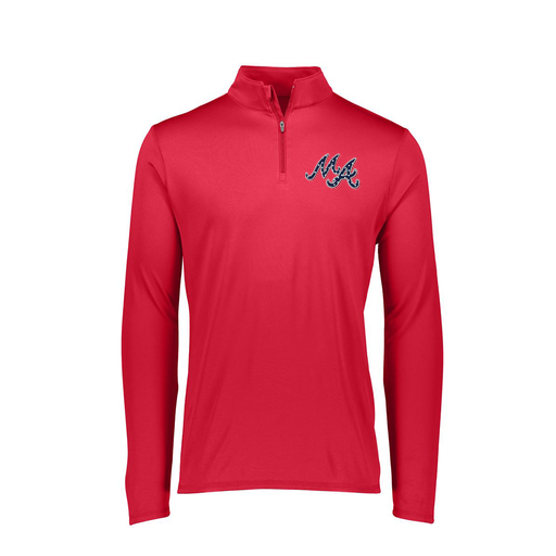 [FTLQFLRD-FAXS-LOGO2] Decker Women's Flex-Lite 1/4 Zip Shirt (Female Adult XS, Red, Logo 2)