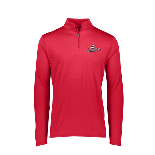 [FTLQFLRD-FAXS-LOGO3] Decker Women's Flex-Lite 1/4 Zip Shirt (Female Adult XS, Red, Logo 3)