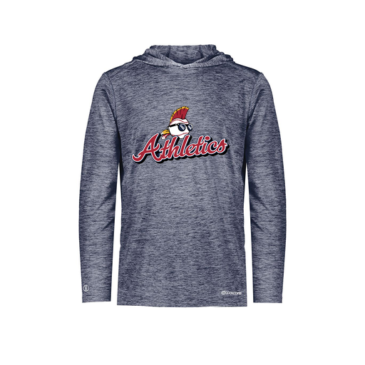 [FOLHCGNV-AS-LOGO3] Decker Men's Charge Hoodie (Adult S, Navy, Logo 3)