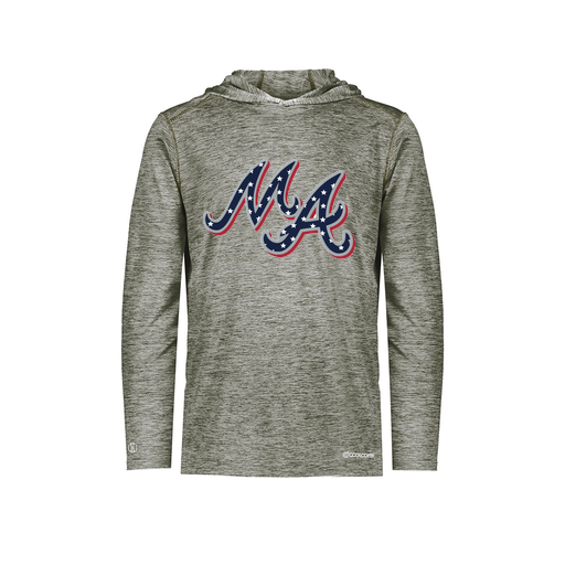 [FOLHCGGY-YS-LOGO2] Decker Youth Charge Hoodie (Youth S, Gray, Logo 2)