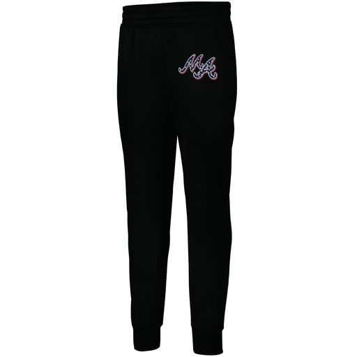 [5566.080.XS-LOGO2] Men's PERFORMANCE FLEECE JOGGER (Adult XS, Black, Logo 2)